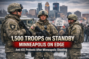 Read more about the article 1,500 Soldiers on Standby for Minneapolis Deployment as Anti-ICE Protests Continue