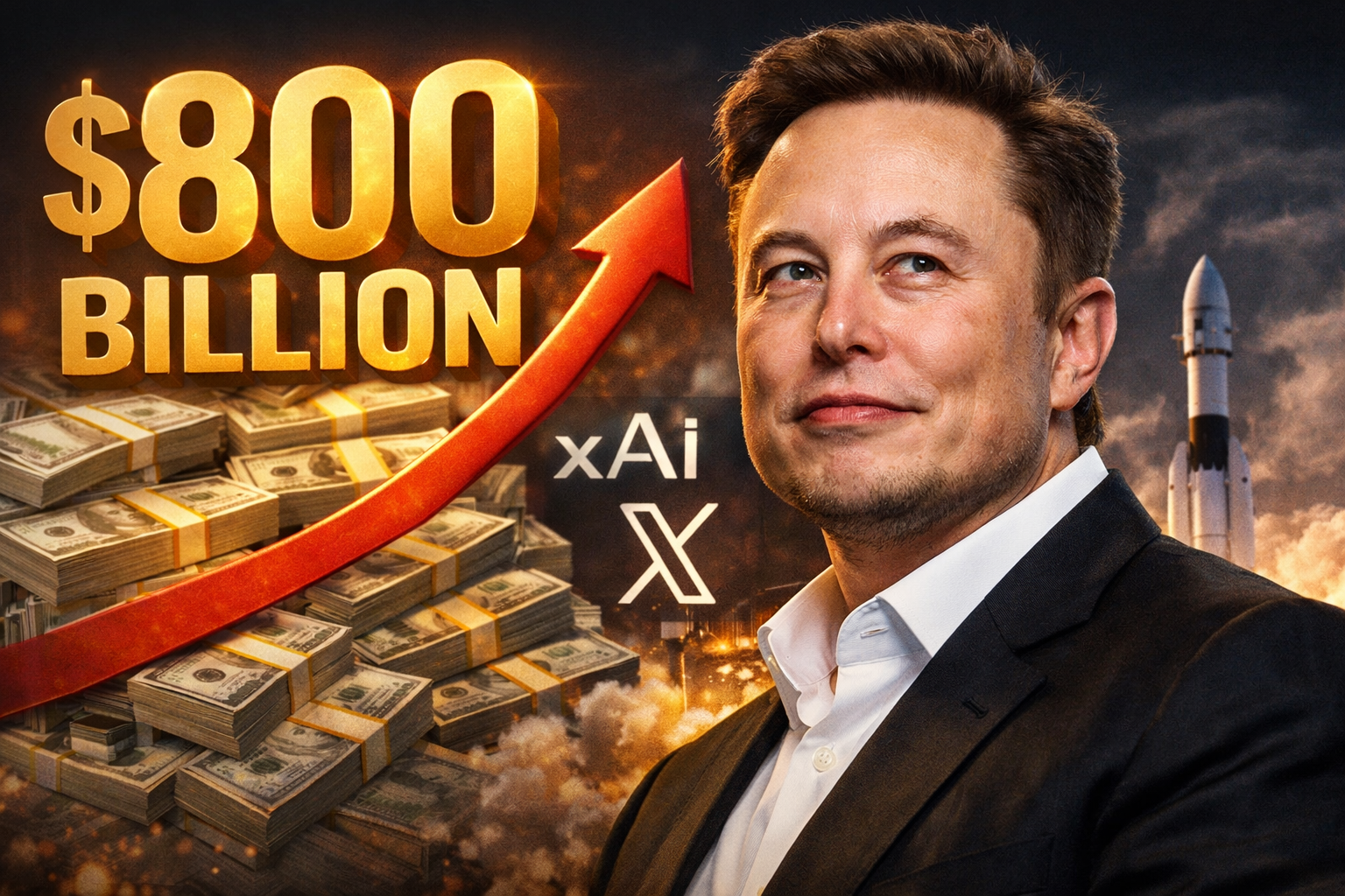 Elon Musk Nears $800 Billion Net Worth Milestone After xAI's Historic Valuation
