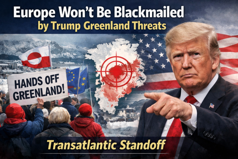 Europe won’t be blackmailed by Trump Greenland threats