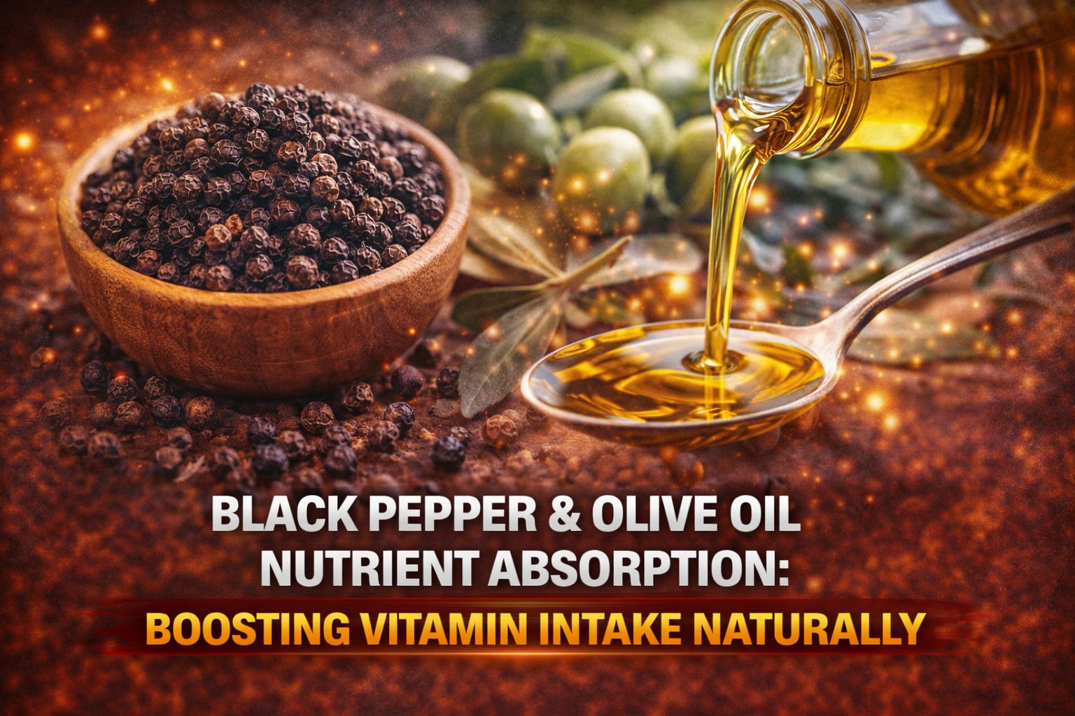 Black Pepper and Olive Oil Nutrient Absorption