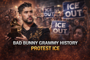 Bad Bunny Grammy history protest ICE
