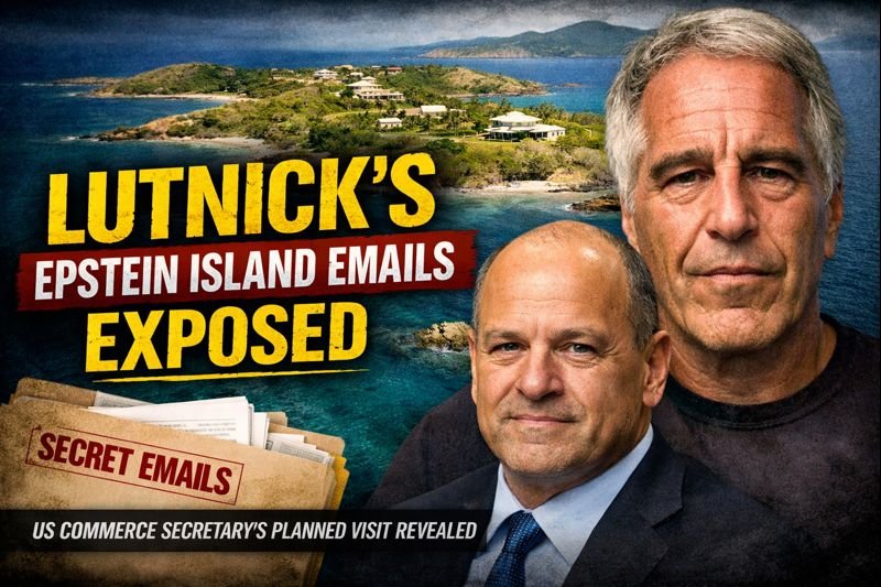 US Commerce Secretary Lutnick Epstein island emails